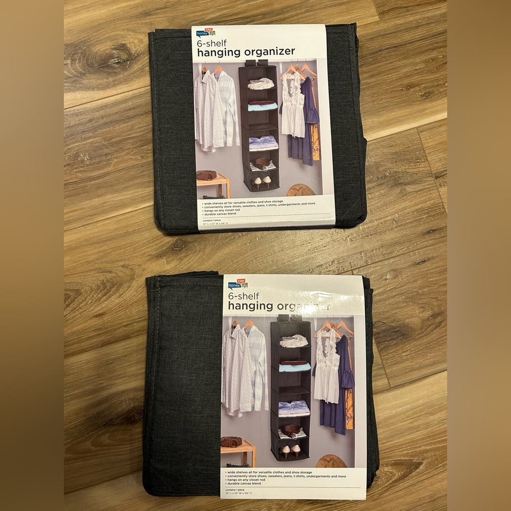 6 shelf hanging organizer